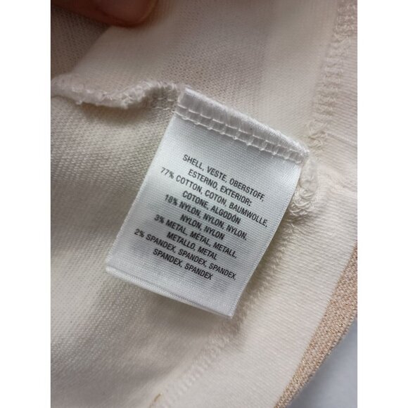 Anthropologie Maeve Womens Top XS Multi Striped Ruffle Sleeve Crop Sparkle BOHO - Picture 5 of 7